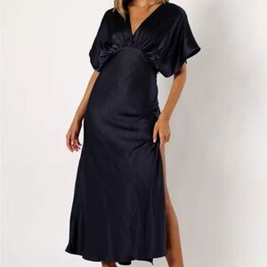 Petal & Pup Midnight Indigo Maxi Dress Size XS